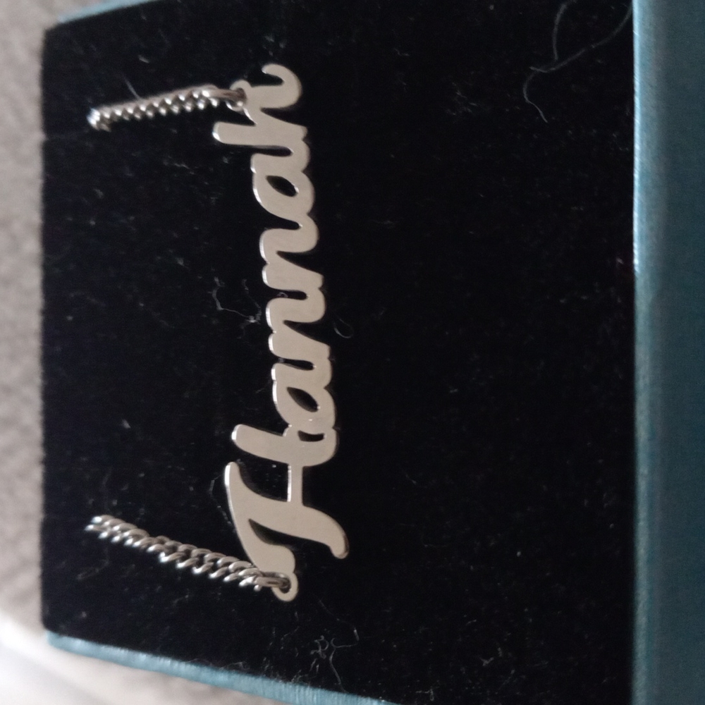 "Hannah" stainless steel pendant necklace